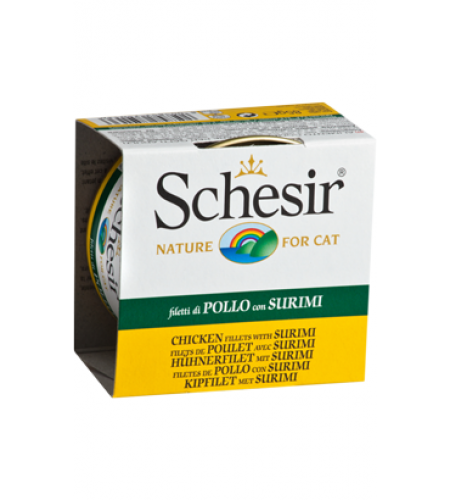 SCHESIR GATO FILETE DE FRANGO COM SURIMI (GELATINA) 85GR